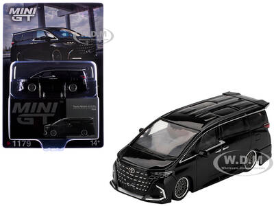 Toyota Alphard 40 KUHL Van RHD (Right Hand Drive) Black Limited Edition 1/64 Diecast Model Car by Mini GT