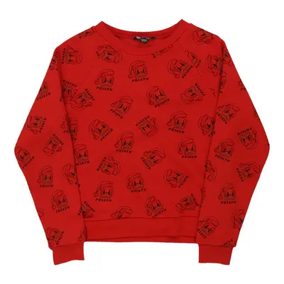 Disney Sweatshirt - XS Red Cotton