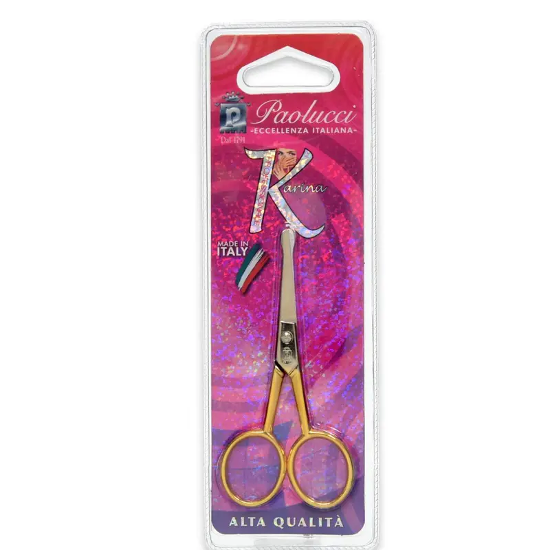Shiny nose hair scissors 3 inch. Karina line