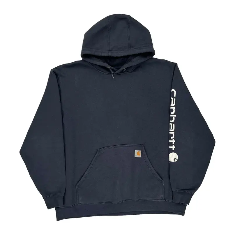 Original Fit Carhartt Hoodie - 2XL Navy Cotton Blend