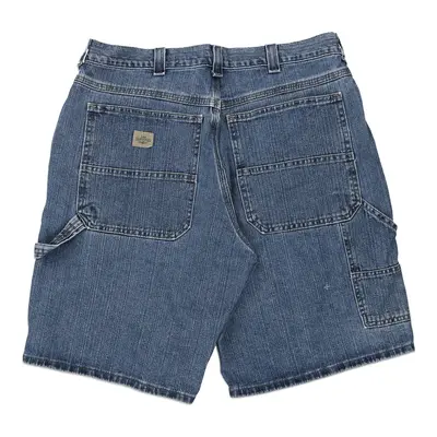 Lee Carpenter Shorts - 36W 10L Blue Cotton