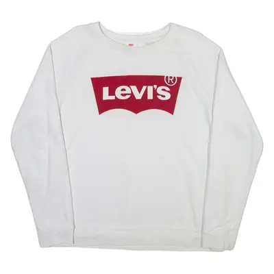 LEVI'S Mens Sweatshirt White L