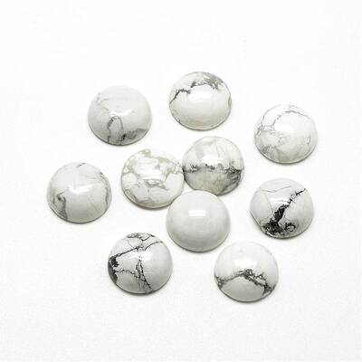 Natural Howlite Cabochons