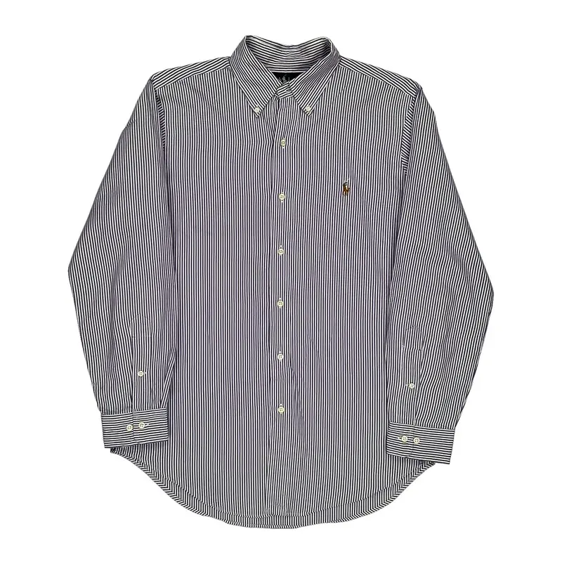 Ralph Lauren Striped Shirt - Medium Blue Cotton