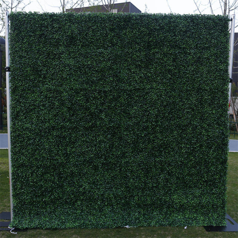 Green Artificial Grass Wall Backdrop For Party Decor - Aperturee