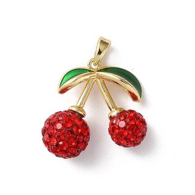 Brass Rhinestone Pendants