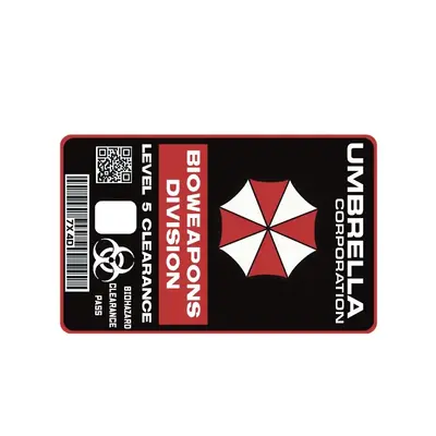 Umbrella bio debit credit ebt card skin cover Decor Stickers Decorative funny