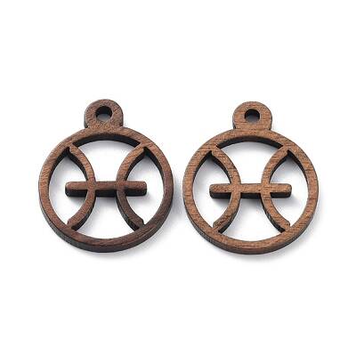 Walnut Wood Laser Cut Pendants