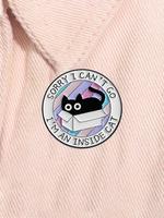Cartoon Cat Design Brooch, Cute Cat Brooch, Fashion Accessories for Women & Men, Enamel Pin Suitable for Backpacks, Jeans, Sc...