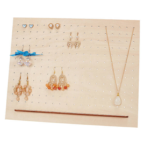Wood Slant Back Earring Display Stands