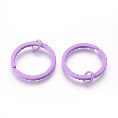 Spray Painted Iron Split Key Rings