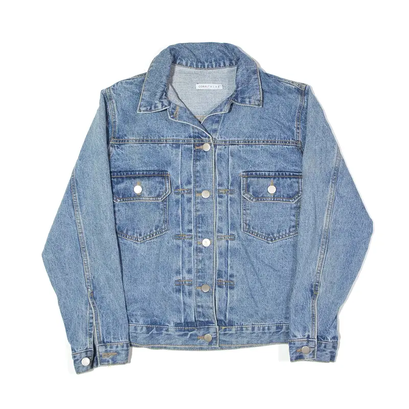 COBALT BLUE Jacket Blue Denim Womens M