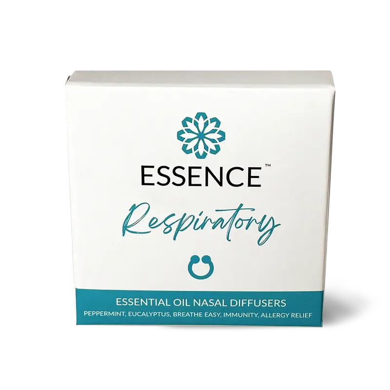 Essence Respiratory 5 Pack Bundle - Includes Peppermint, Immunity Blend, Breathe Easy, Allergy Relief, & Eucalyptus Nasal Dif...