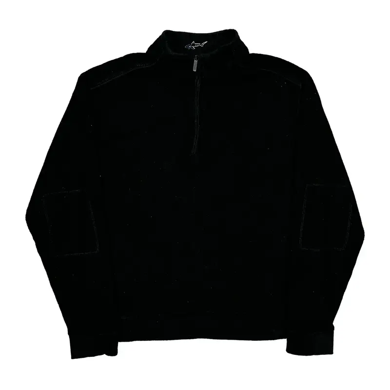 Greg Norman 1/4 Zip - Large Black Polyester Blend