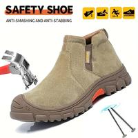 Breathable Durable Welding Safety Work Training Shoes Men & Women Anti-Smash&Puncture-Proof Steel Toe Safety Shoes Work Boots...