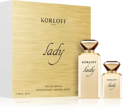 Korloff Lady Korloff women's gift box Korloff Lady Korloff Eau de Parfum 88ml + Korloff Lady Korloff Eau de Parfum 30 ml