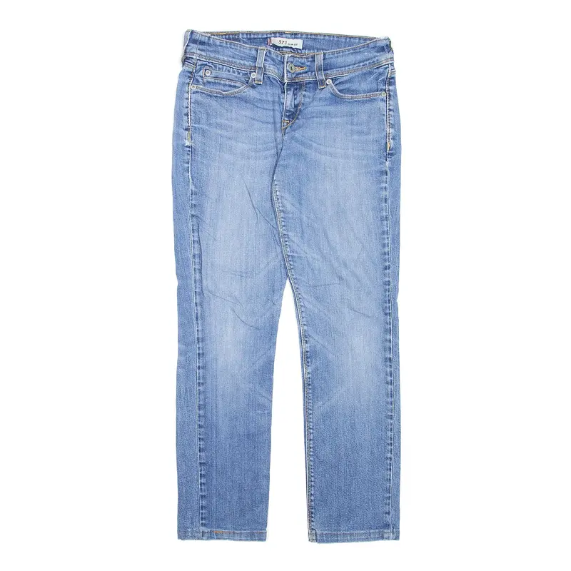 LEVI'S 571 Blue Denim Slim Straight Jeans Womens W28 L27