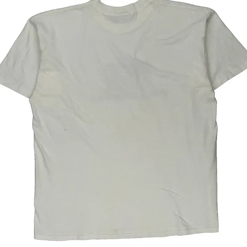 Single Stitch Guess Graphic T-Shirt - Large White Cotton