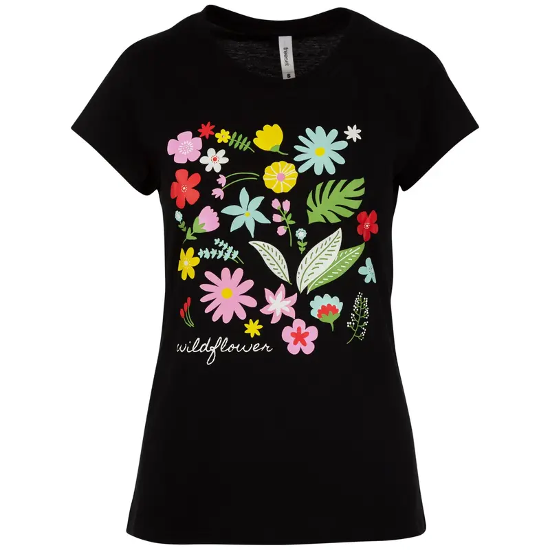 Wildflower Scoop Neck Tee - S