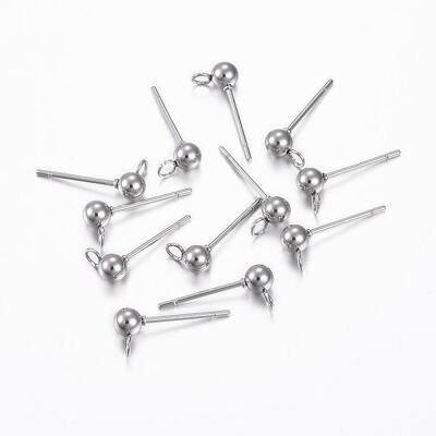 Non-Tarnish 304 Stainless Steel Stud Earring Findings