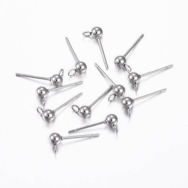 Non-Tarnish 304 Stainless Steel Stud Earring Findings