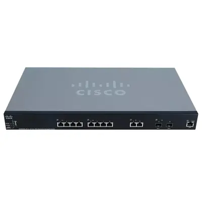 SG350XG-2F10-K9 Cisco Small Business SG350-2F10 12xPort 10GBASE-T 2 x SFP Ports+ Layer 3 Managed Stackable Gigabit Ethernet S...