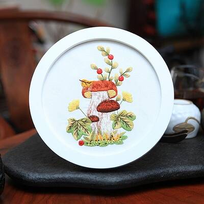 DIY Mushroom Pattern Embroidery Starter Kits