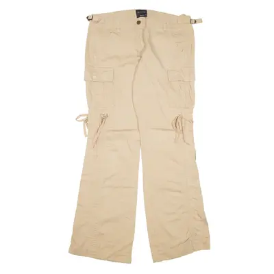 THE LIMITED Cargo Y2K Trousers Beige Regular Bootcut Womens W31 L32