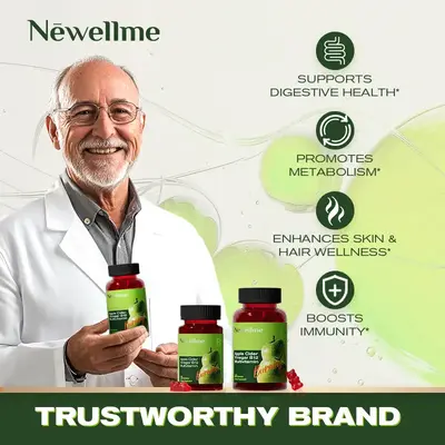 Apple cider Vinegar Gummy Energy and Gut Health - Gut Health - supports digestion, detoxification and cleansing - B12 is an e...