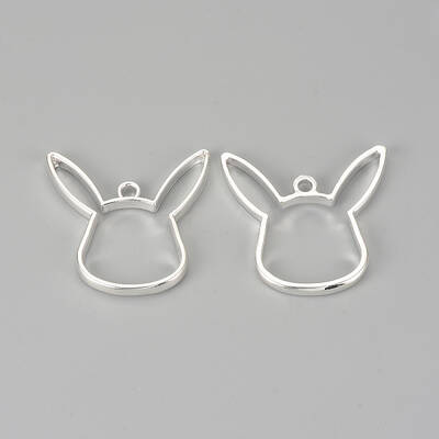 Alloy Open Back Bezel Pendants