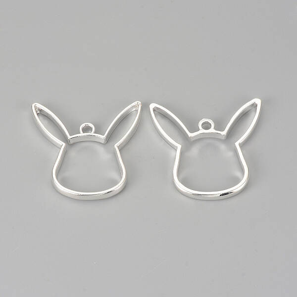 Alloy Open Back Bezel Pendants