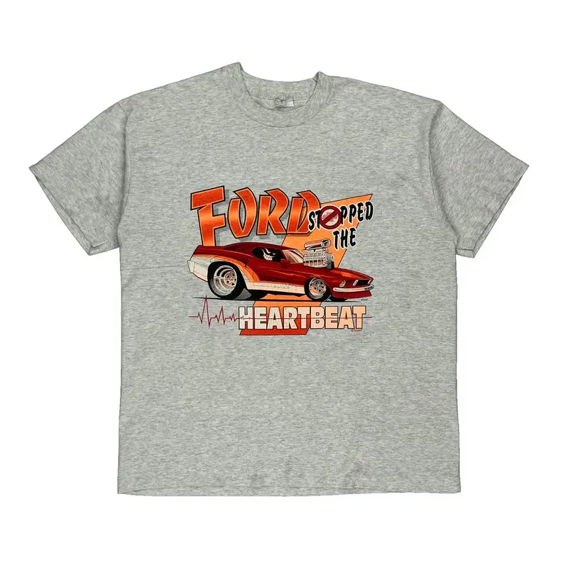 Ford Unbranded Graphic T-Shirt - XL Grey Cotton