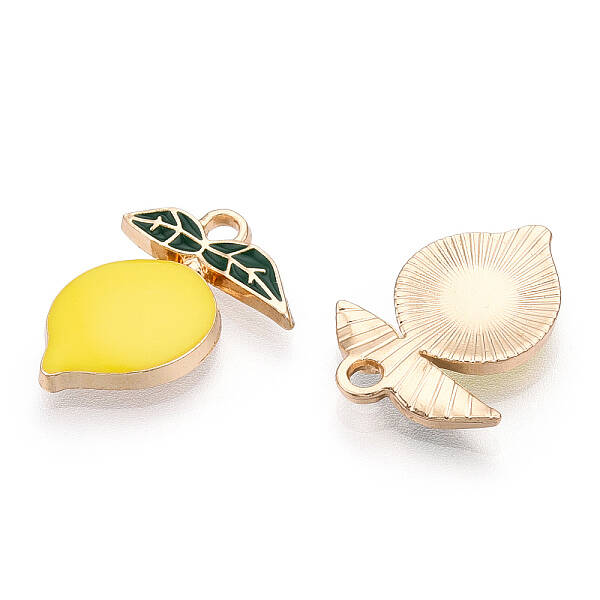 Golden Plated Alloy Enamel Pendants