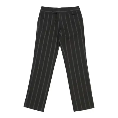 Dolce & Gabbana Pinstripe Trousers - 32W UK 12 Black Cotton