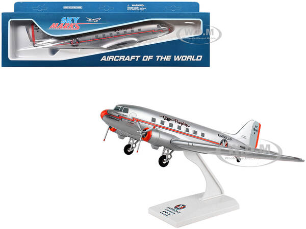 Douglas DC-3 Commercial Aircraft with Landing Gear \