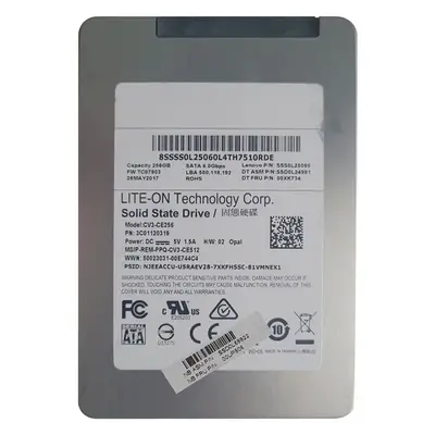 00UP806 Lenovo 256GB Multi-Level Cell SATA 6Gb/s 2.5-Inch Solid State Drive