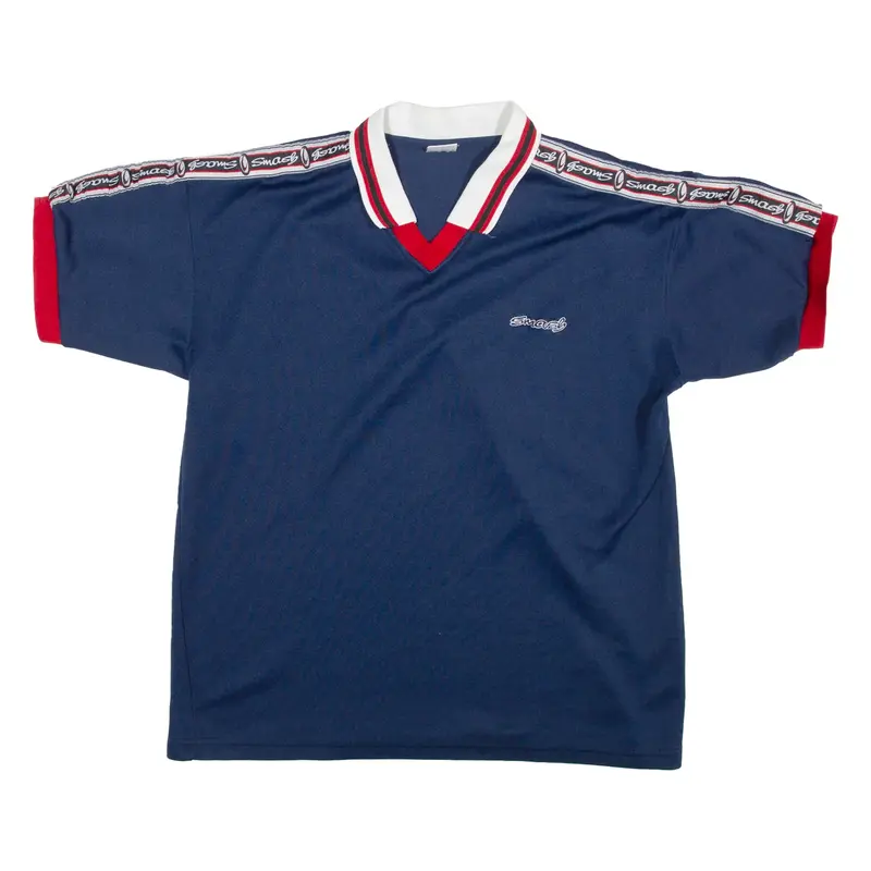 SMASH Mens Polo Shirt Blue XL
