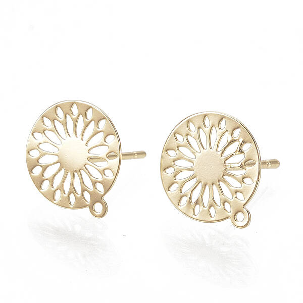 Brass Stud Earring Findings