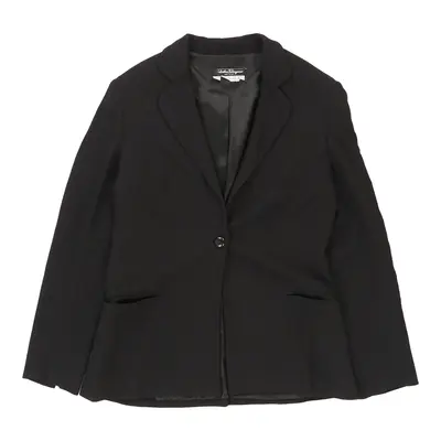 Salvatore Ferragamo Blazer - Large Black Viscose | Size: large