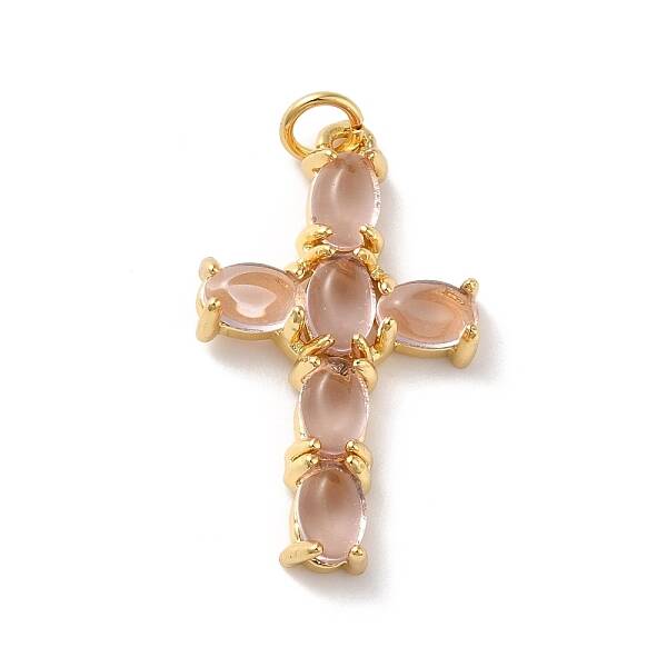 Rack Plating Brass Micro Pave Cubic Zirconia Pendants