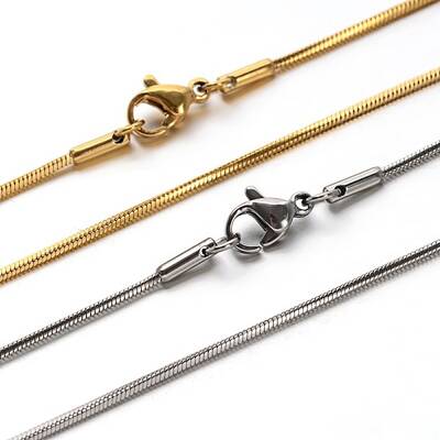 304 Stainless Steel Snake Chains Necklaces