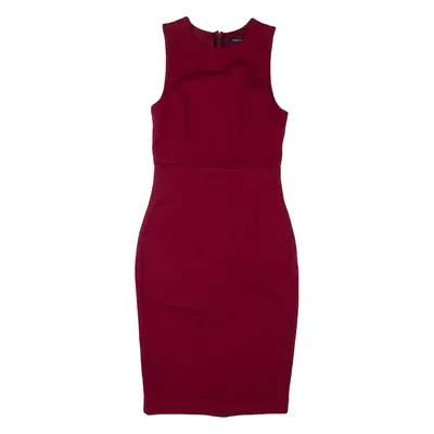 FRENCH CONNECTION Womens Pencil Dress Red Viscose Sleeveless Midi UK 8