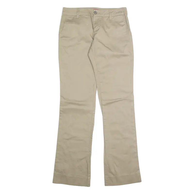 DICKIES Chino Womens Trousers Beige Regular Straight W28 L32