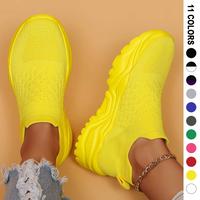 Solid Lightweight Mesh Women Designer Sneakers, Girl Footwear, Runner Trainer Sports Shoes, Daily Walking Breathable Comfort ...