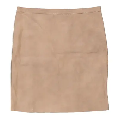 Fendissime Mini Skirt - 29W UK 10 Brown Leather | Size: UK 10