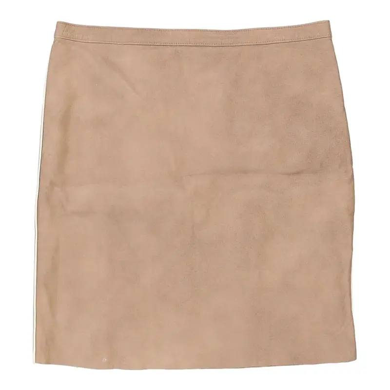 Fendissime Mini Skirt - 29W UK 10 Brown Leather | Size: UK 10