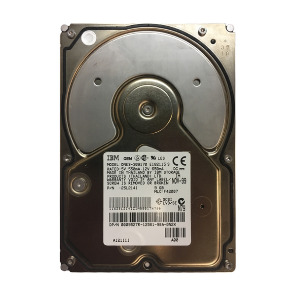 25L2141 IBM 9.1GB Wide Ultra2 SCSI 7200 3.5-inch 2MB Hard Drive