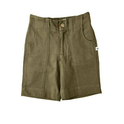Nickie Shorts - Dark Olive | Size: 8 y