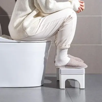 Toilet Stool, Plastic Non-slip Poop Stool for Bathroom, Home Bathroom Accessories Poop Squat Stool, Bathroom Gadgets 2024, Gi...