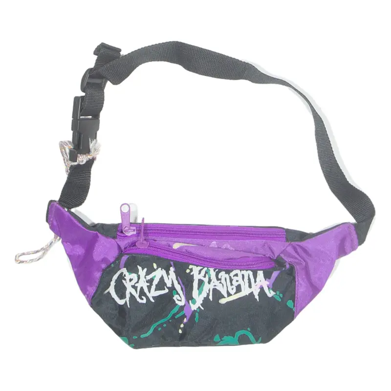 CRAZY BANANA Womens Bum Bag Black